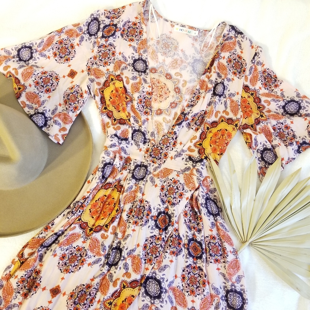 Boho Multi Mini Dress
